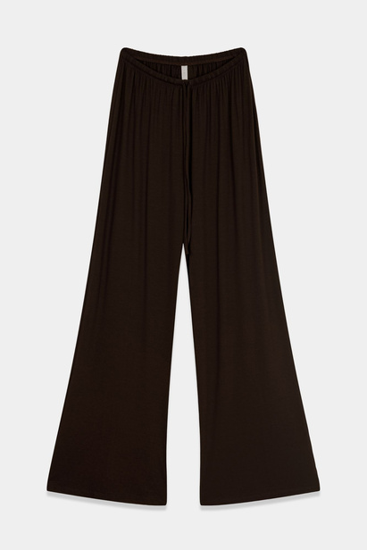 Wide Leg Bottoms "Erin" in Brown