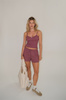 Mauve Pointelle Shorts "Mija"