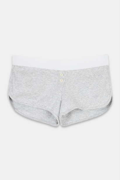 Ribbed Hotpants "Lea" in Light Melange