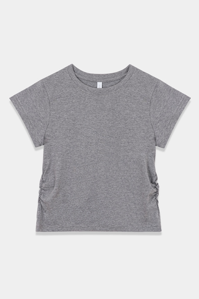 Ruched Waist T-shirt "Lia" Melange