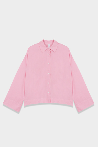 Pink Checkered Shirt "Kaia"