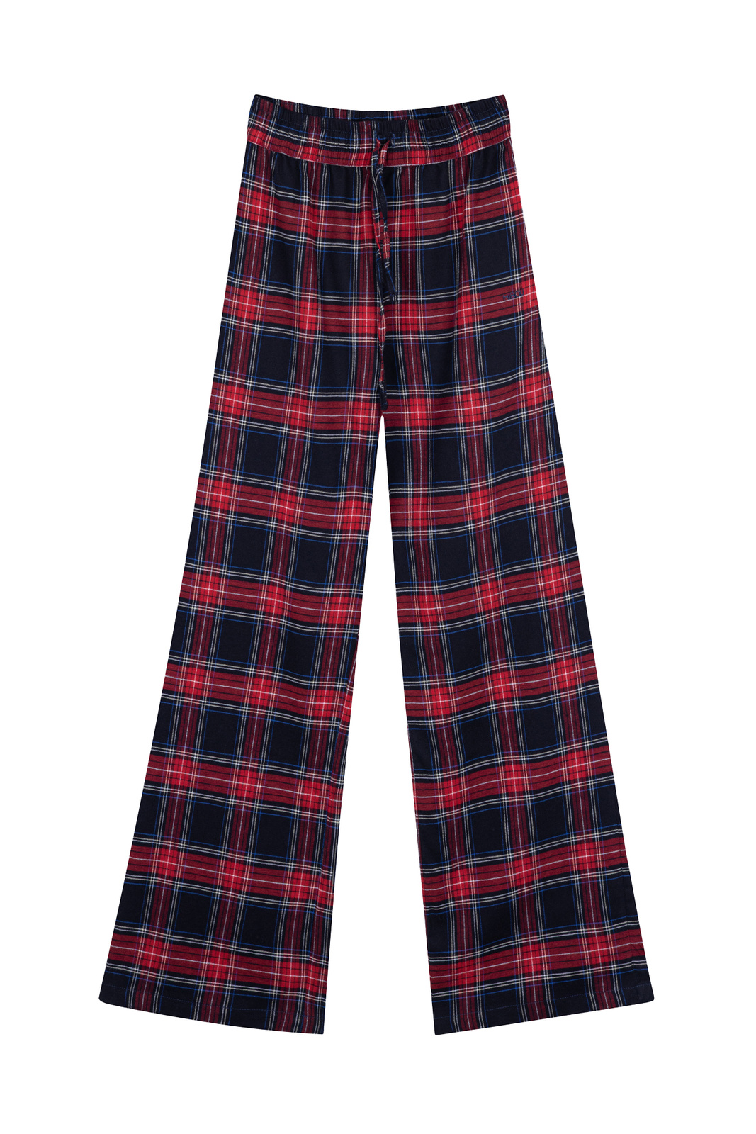 Red Checkered Wide Leg Bottoms "Stella"