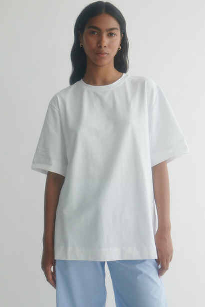 White Oversized T-shirt "Frankie"