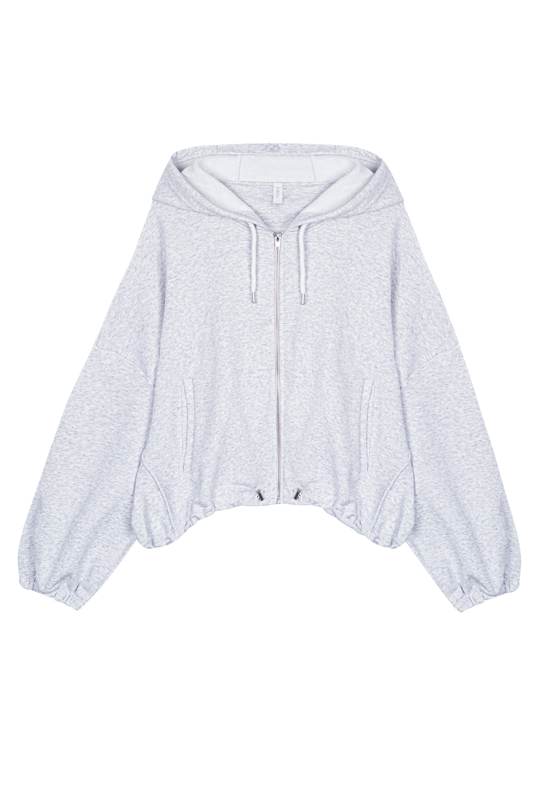 Light Melange Zipped Hoodie "Rene"